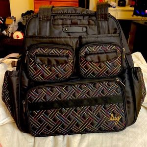 EUC - Lug Puddle Jumper SE in Black Rainbow Stitch